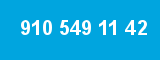910 549 11 42 910 549 11 42